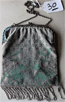 1920s Cut Steel Beaded Purse - Great Condition