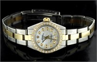 Oyster Perpetual 26 Lady Rolex w/MOP & Diamond