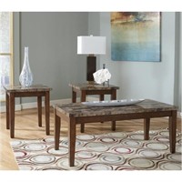 Ashley T158-13 Theo 3 Piece Occasional Table Set