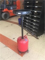 Vehicle Oil Change Funnel w/Barrel on Casters