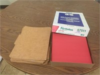 2 Boxes of Portfolios 2 Pocket Folders & File Fold
