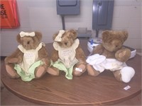 Lot of 3 Plush Teddy Bears