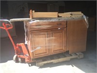 Pallet of New Display Kitchen Cabinets Counterops