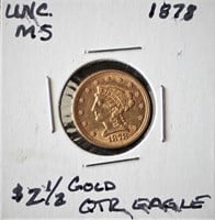 *1878 $2 1/2 Gold Quarter Eagle*
