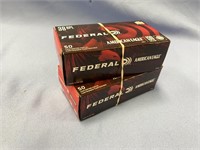 Two 50 round boxes of .38 SPL handgun cartridges *