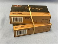 Two 50 round boxes of 9mm handgun cartridges *WE