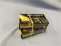 Two 50 round boxes of 9mm handgun cartridges *WE W