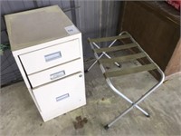 Metal File Cabinet & Folding Stand