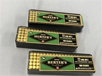 Three 100 round boxes of .22LR cartridges *WE WILL