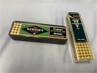 Two 100 round boxes of .22LR cartridges *WE WILL N