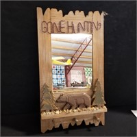 Gone Hunting Mirror 21" Tall