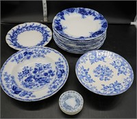 England, Holland Semi-Porcelain Dishes