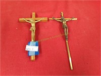 (2) Crucifixion of Christ Crosses