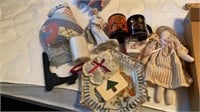 ASIAN FIGURINE, DOLL,PLATE &  OTHER ITEMS