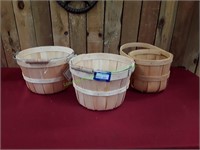 (3) Bushel Baskets