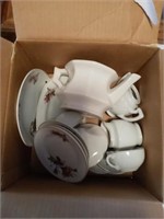 JAPANESE ROSE TEA SET AND MISC