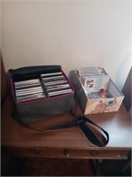 ONE CASE OF RELIGIOUS CD"S AND BOX  OF MISC