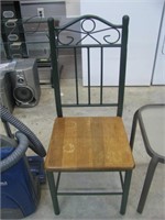 Metal Chair - Wooden seat