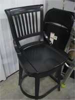 Black Rotating bar stool - 25 Inch