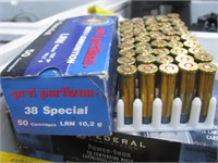 50 rounds of 38 Special 158gr