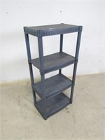 Plastic Gray 4 Tier Shelf