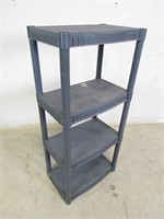 Plastic Gray 4 Tier Shelf