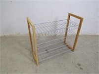 Metal/Wooden 4 Tier Shoe Rack