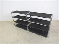 Metal/Fabric Shoe Rack