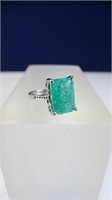 Emerald Cut Emerald Ring Size 6