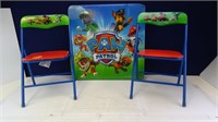 Children's Paw Patrol Table and 2 Chairs