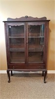 ANTIQUE OAK CHINA CABINET