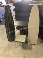 Pair of Ironing Boards & Folding Chair