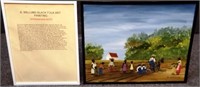 A. Willums Springboard Boys Folk Art Painting