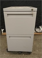 2 Drawer Filing Cabinet Cart with Keys