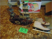 Ship Clock, Child's ice skates