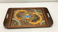 Antique Victorian Butterfly Tray K15A