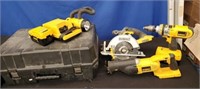 Dewalt 4 Pc Tool Set with Charger,Batteries