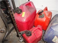 (3) GAS CANS -  5 / 2.5 / 1 GAL