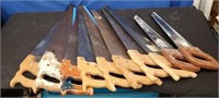 Lot of 10 Hand Saws