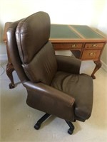 Brown Leather Office Chair W12B