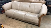 Ekornes Leather Sofa Couch WFA