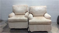 Pair of Upholstered Club Chairs K10B