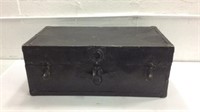 30" Vintage Black Storage Trunk M14D