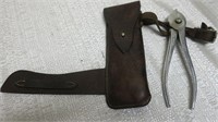 English Leather Case with Hunting Tool