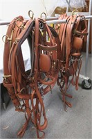 Freedman russet horse pair harness