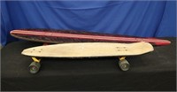 Long Board and Skateboard