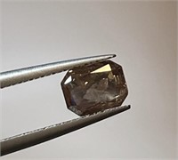 CERTIFIED 1.02ct Radiant Natural Fancy Brown
