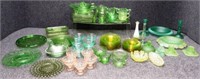 Vaseline, Green, Pink, Depression Glassware & More