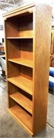 Aspen Furniture Tall Oak Bookcase / Book Shelf