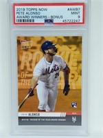 2019 Topps Now Pete Alonso PSA 9 RC